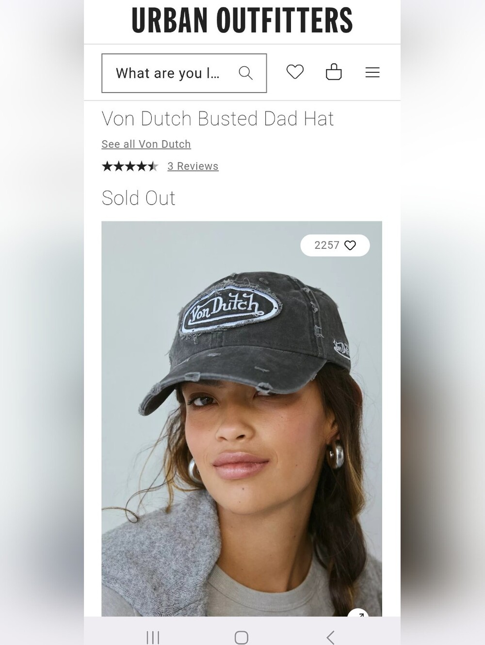Von Dutch Busted Dad Hat